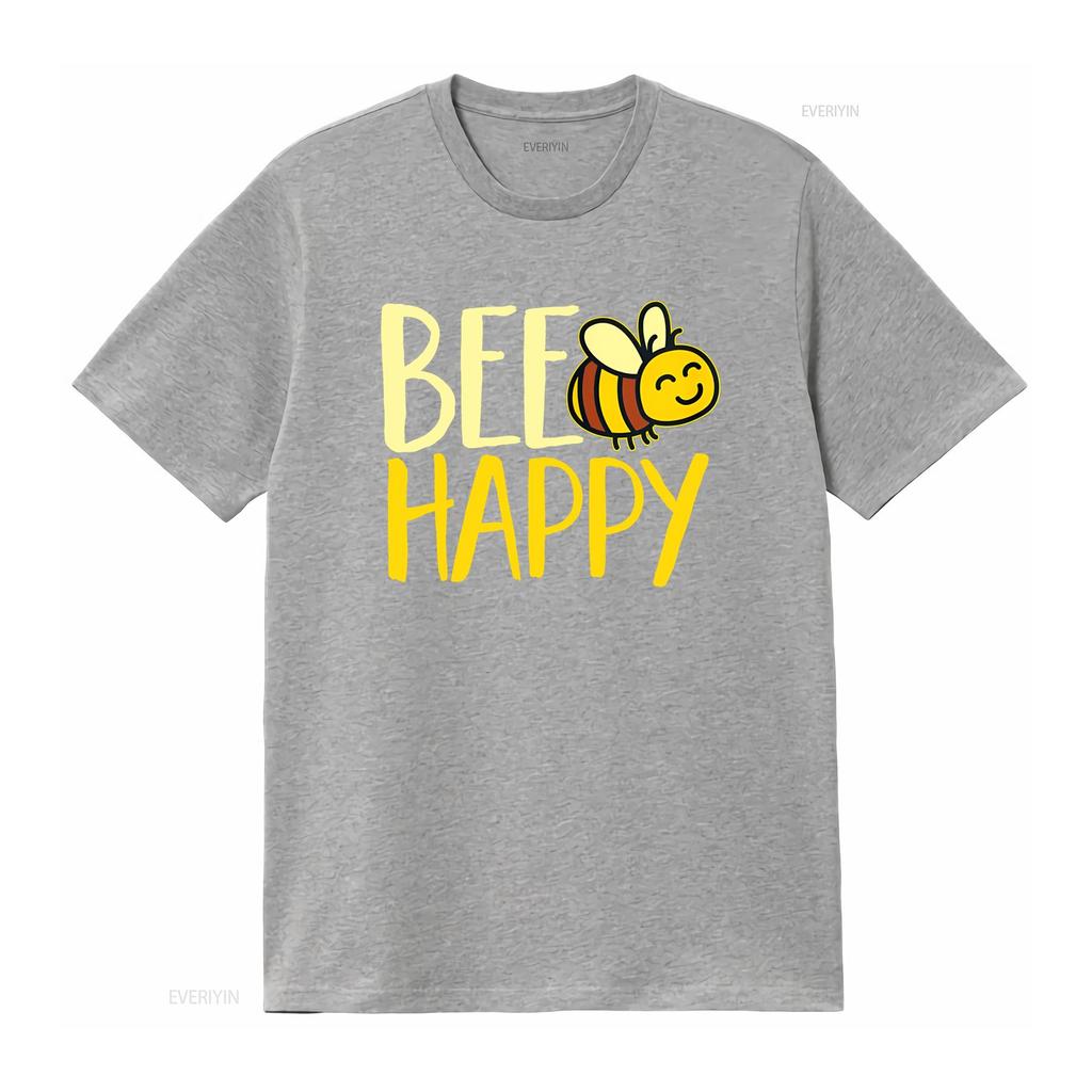 Women Bumble Bee Cute Happy T Shirt Vintage Washed Soft Versatile Stylish Fashion Slightly Designer Clothes Comfortable Unisex