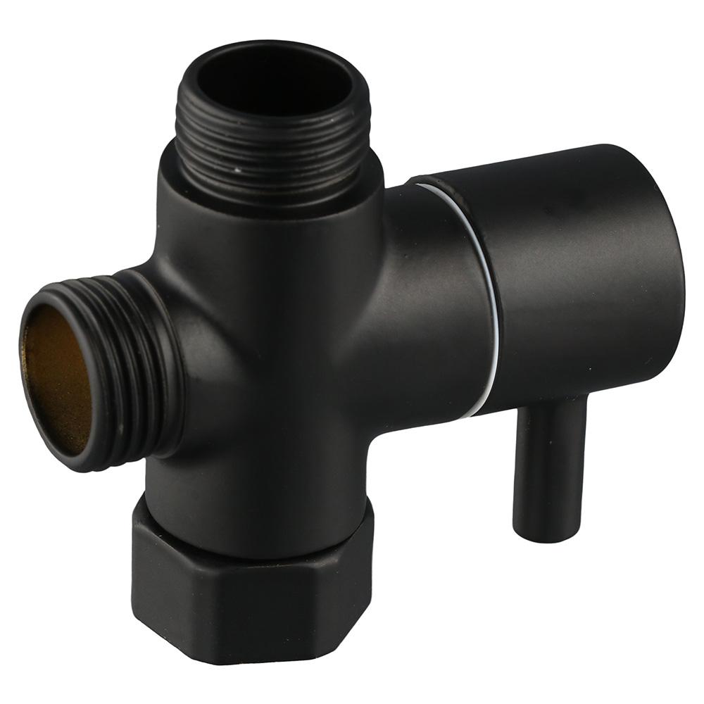 G1/2" Water Diverter 3-Way Flow Control Valve Shower Arm Diverter Valve  Hand Held Showerhead