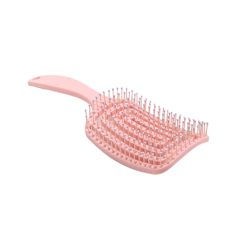 

Hair Scalp Massage Comb Hair Brush Anti-static Wet Dry Curly Detangler Hairbrush Salon Hair Styling Tool For Women рожевий