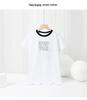 Summer Korean Style Girls' Fashion Printed Breathable Dress with Long/Short Sleeves