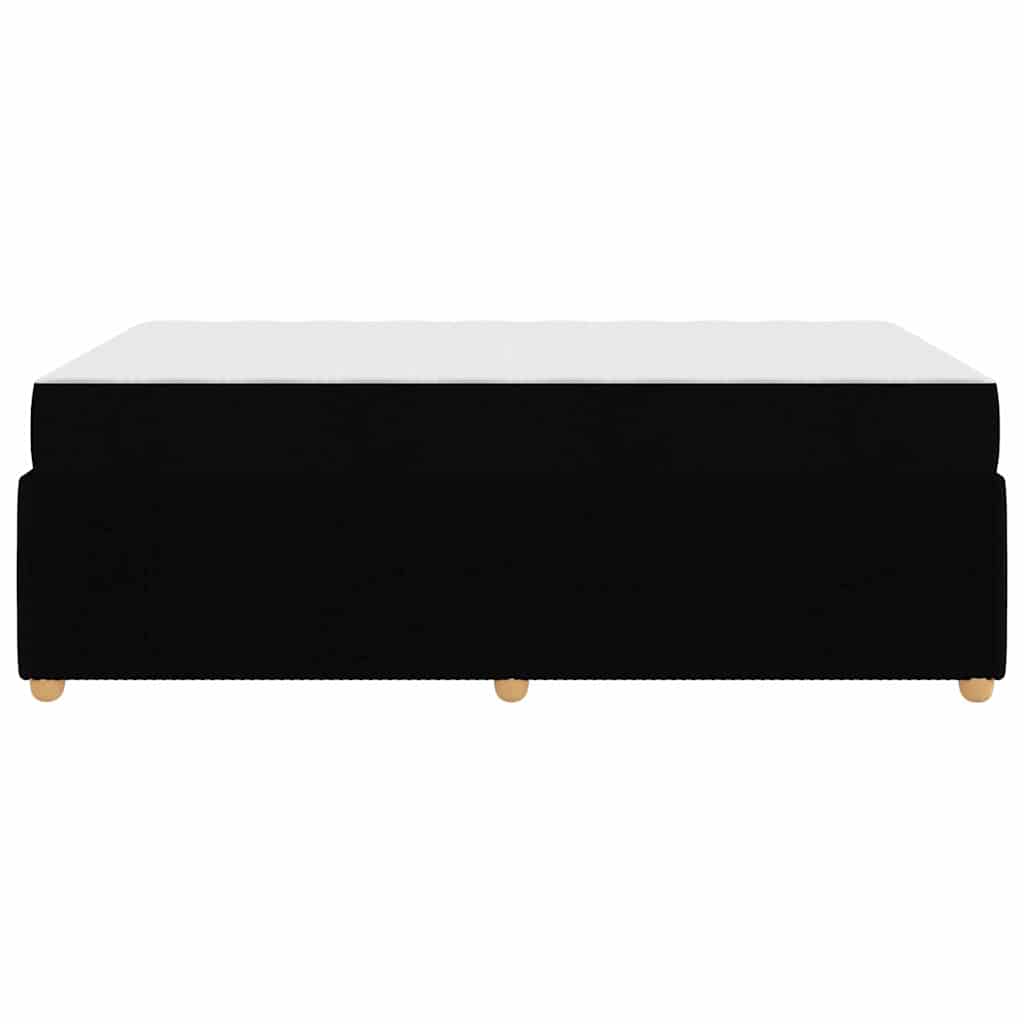 Bed Frame with Mattress Black 120 X 200 Cm Fabric