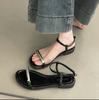 2025Designer Summer Open Toe Women Flats Sandals Fashion  Outdoor Beach Dress Gladiator Sandalias