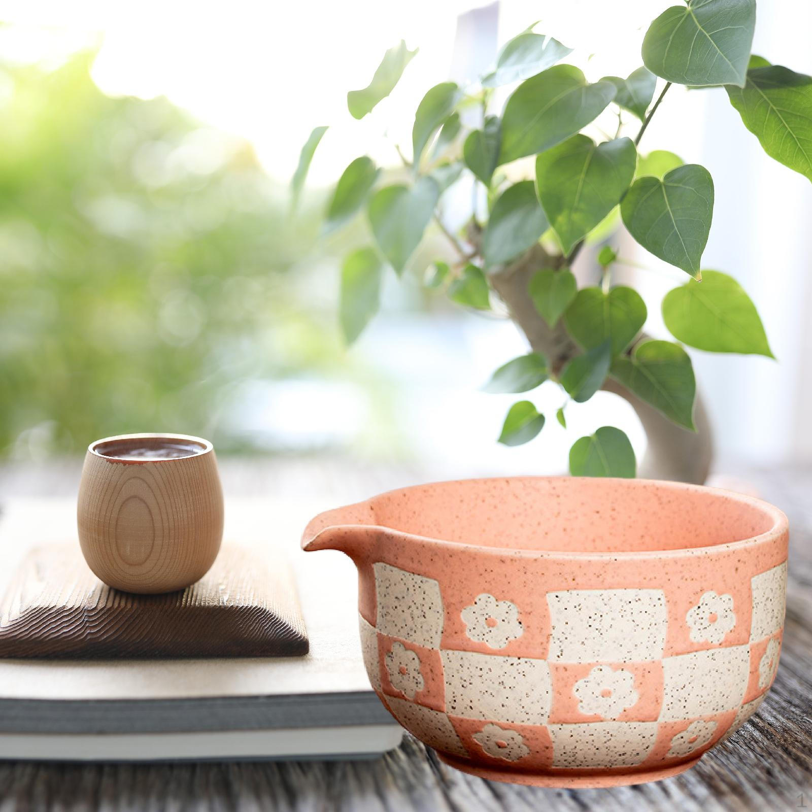 

Керамическая чаша для матча Чаван Дом Офис Портативный Подарок для друга/семьи Аксессуары Традиционный чай Pink