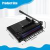 17inch Heavy Duty Paper Cutter with Double Safety Protection 400 Sheets Capacity for Classroom Crafting Cardstock Art Projects