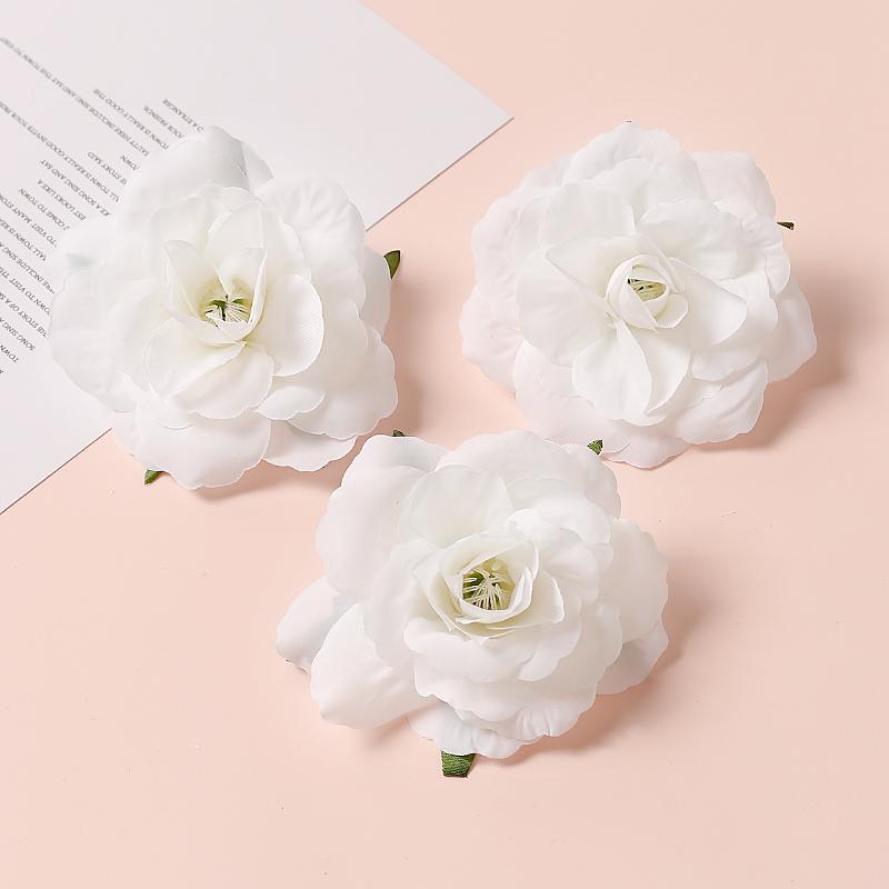 5 Stück Weiße Serie Künstliche Rosen Kombination Raum Tischdekoration Outdoor Party Hochzeitsdekoration DIY Kranzzubehör