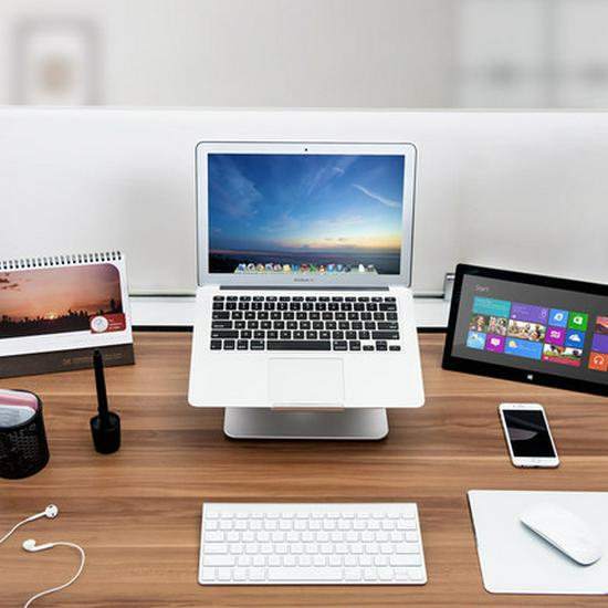 Aluminum Alloy Rotating Laptop Stand for MacBook, 2026 Model