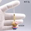 Hello Kitty 3Cm Keychain Sanrio Anime Cat Figure Maid Doll Kawaii Cake Phone Pendant Christmas Toy Gifts For Girls Children