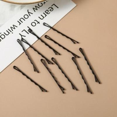 36p Wavy Black Hairpins