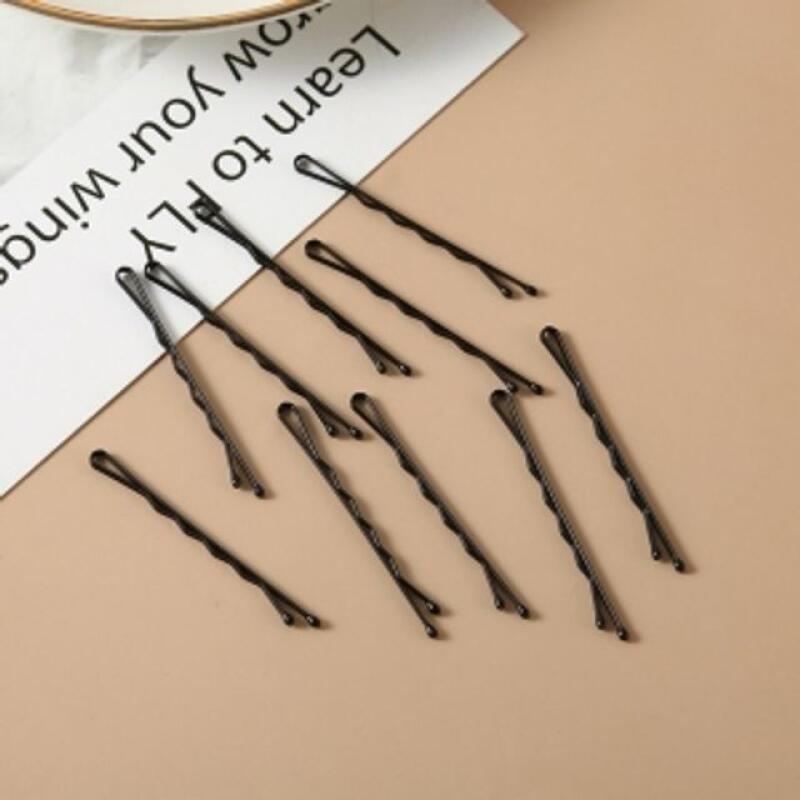 

36p волнистые черные заколки