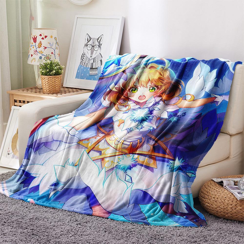 Cardcaptor Sakura Kinomoto Sakura flannel blanket, soft flannel for sofa and bed, perfect home decoration gift