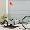 VidaXL Bicycle Trailer Grey Oxford Fabric and Iron, Bicycle Cart, Bicycle Trailer, Bicycle Trailer for Children, Stroller 94168