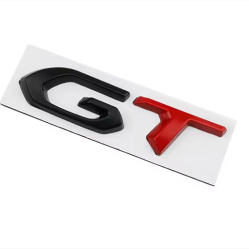 3D Metal Logo GT Emblem Letters Car Rear Trunk Badge For Car 208 2008 205 508 5008 207 408 308 3008 GT Sticker Accessories