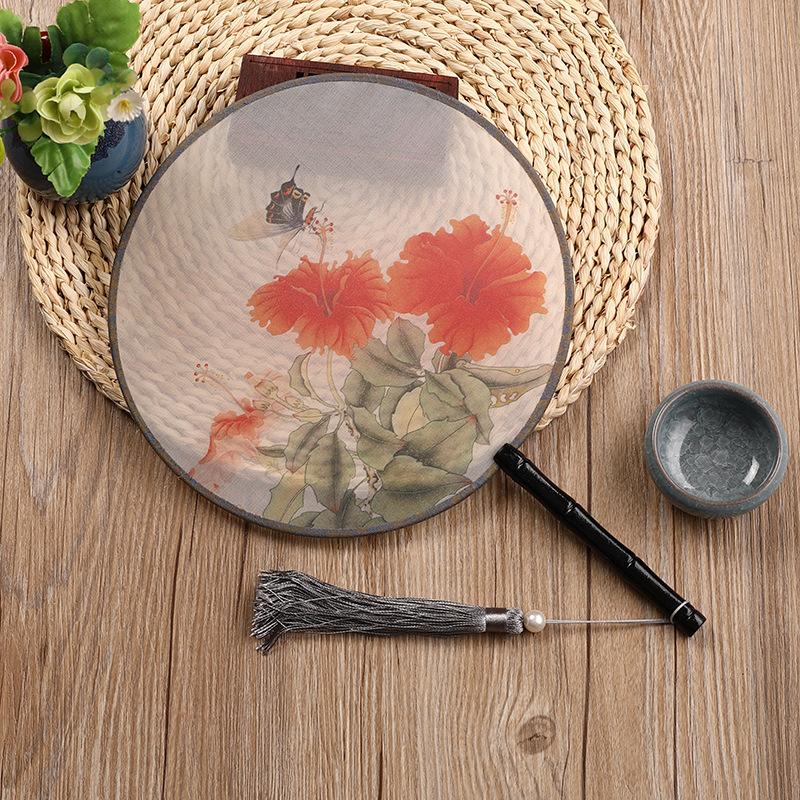 Translucent Ancient Style Fan with Bamboo Handle and Chinese Style Fan