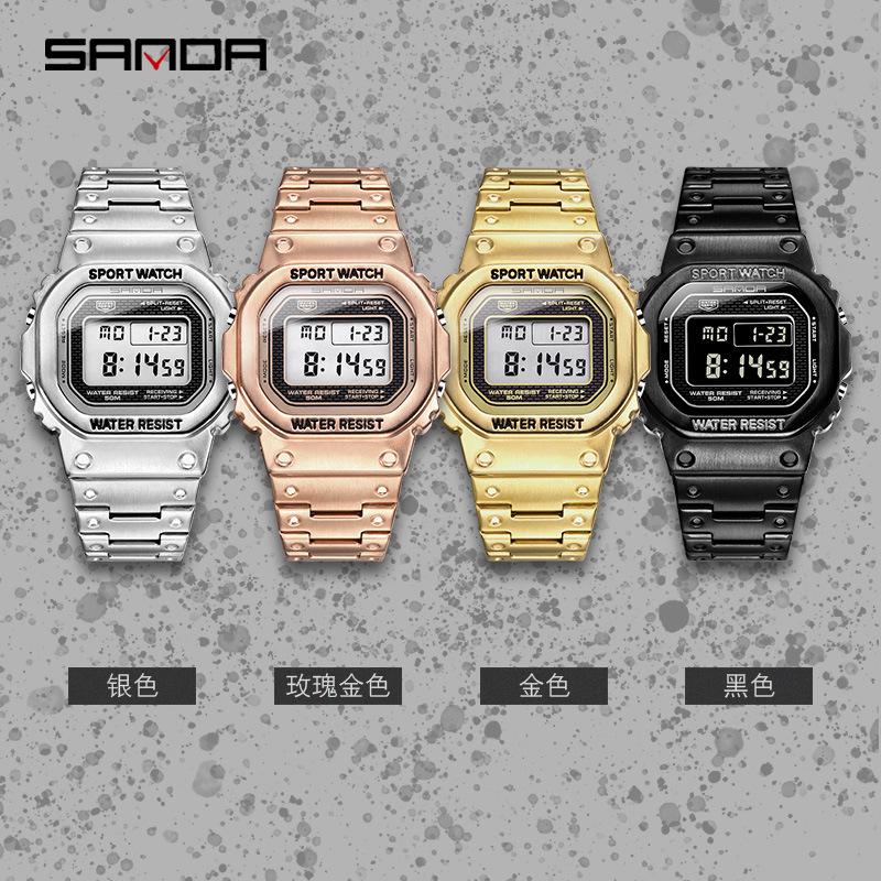 Sanda Classic Waterproof Digital Sport Watch for Men and Women