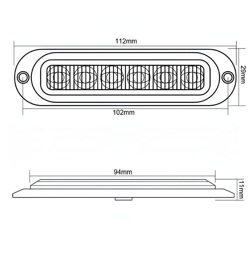 bubulu LED Daylight Back Lamp Work Light Compatible with 12V-24V