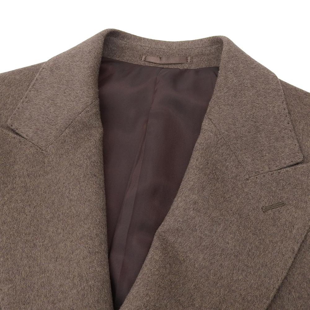 ONLY Excellent condition cashmere double chester coat for men, brown, size 48 coat 48 BrownUsed