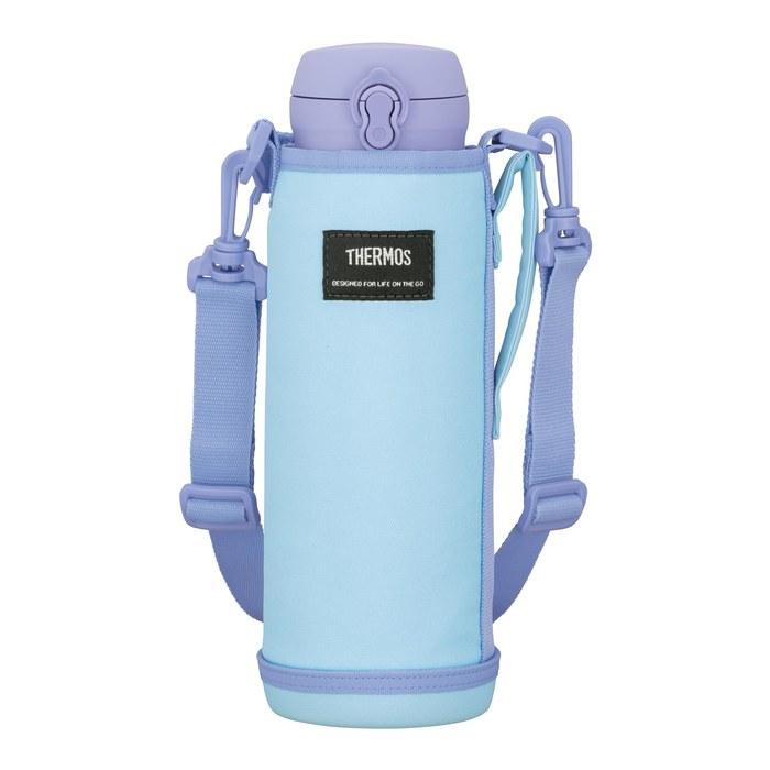 Thermos My Bottle Pouch 1L with Strap, Washable, Name Space - Light Blue APO-1000 LB 1.0L