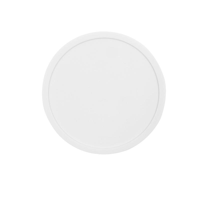 

Нескользящие силиконовые подставки для напитков Большой черный набор подставок для чашек для напитков на открытом воздухе Защита от пятен и термостойкость - Подставка для чашки белый