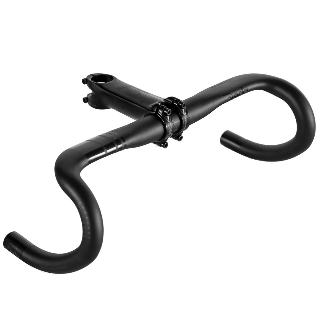 Deda Elementi Superzero RS Alloy PoB with Gloss 42cm RHM-Evo Handlebars, (Black Finish),