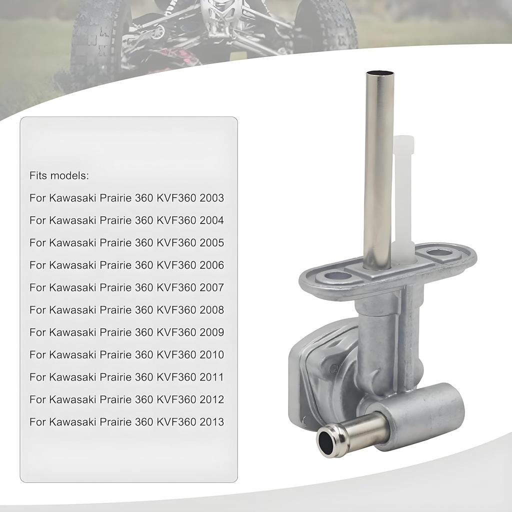 Fuel Valve Petcock for Kawasaki Prairie 360 KVF360 2003-2013, Gas Tank Switch Valve Assy Lever 51023-1402 51023-1316