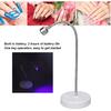 UV LED Nail Lamp, 3W USB Gel Curing Light with 360 Rotatable Gooseneck, 60S Timer for Salon and Home Use (LAJS5d4)