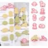 8 Pieces Cookie Cutters Sheep Shaped Biscuit Mold Kitchen Tools Food Grade Plastic Material Baking Supplies for Children