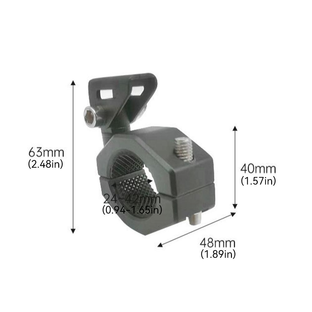 Aluminum Alloy Motorcycle Brackets Bumper Spotlight Auxiliary Lamp Bracket LED Head Light Mount Tube Modified Clamp Mount Kit