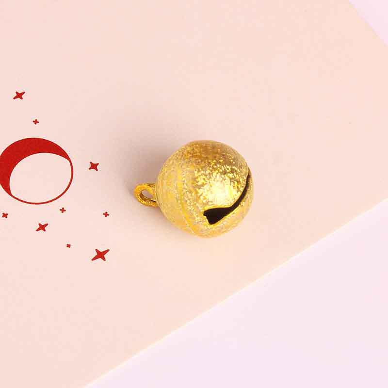 Colorful 14mm Metal Bell Keychains and Christmas Tree Decorations