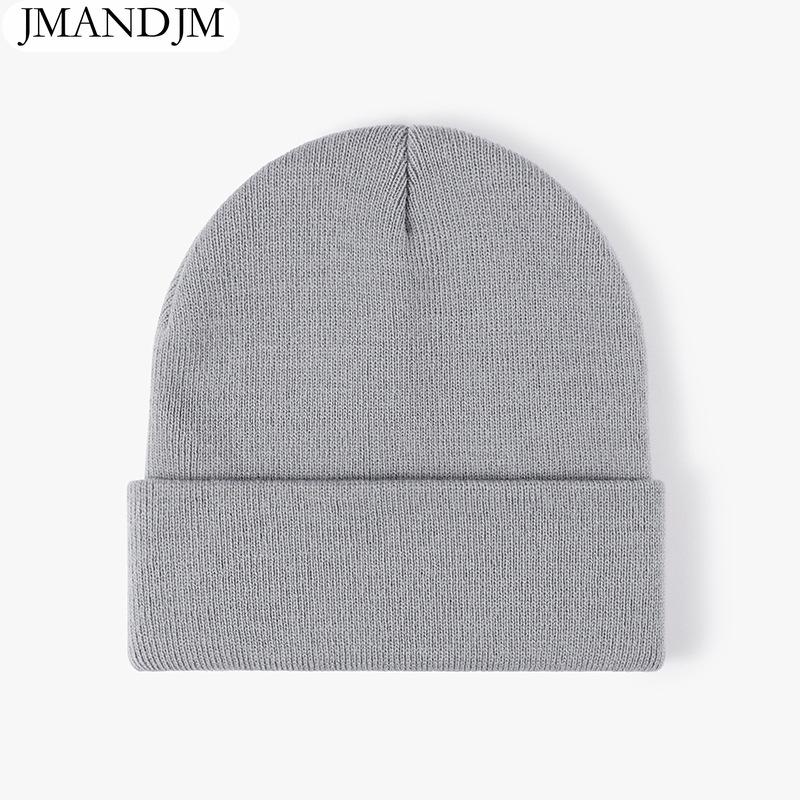 Disponibile Cappello a cuffia doppio ispessito caldo autunno e inverno cappello lavorato a maglia da donna semplice da uomo