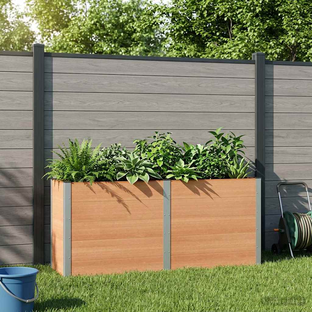 Raised Garden Bed Brown 200 x 50 x 91 cm