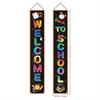 2Pcs Back To School Colorful Welcome Couplet Banner Door Wall Hanging Sign Flag