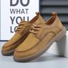 2025 Spring and Summer New Men's Shoes Breathable Retro British Style Leather Shoes Men's Comfortable Trend Versatile Casual Shoes