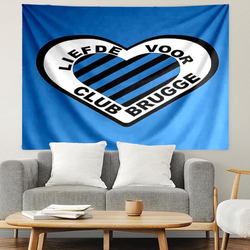 Club Brugge K V Print Tapestry, Lightweight Wall Hanging, for Bedroom, Dorm, Living Room, Home Art Decor, Birthday Christmas Gift for Friends