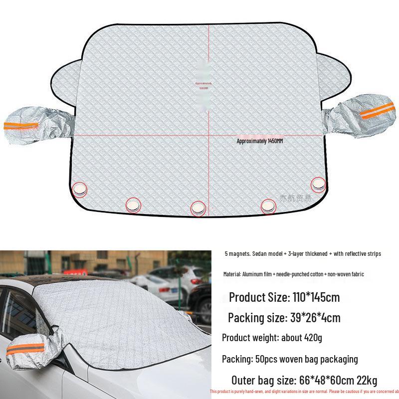Magnetic Car Snow Shield - Winter Anti-Frost, Anti-Freeze, Sun Protection Cover