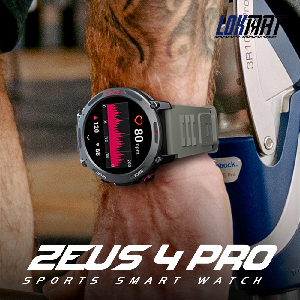 LOKMAT ZEUS 4 PRO Smart Watch 1.43 Amoled Round Screen BT Calls Smartwatches Fitness Tracker Pulsmåler for smarttelefon