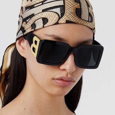 Ochelari de soare pentru femei Ochelari de vedere Oferte calde Gafe de înaltă calitate Moda dreptunghi supradimensionați de lux Unisex Litera B 2022 Noi retro bărbați pătrat Trend lucrat manual
