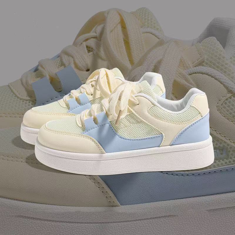 Versatile Trendy Sports Shoes Women's Summer New Casual Breathable Student Lightweight Shoes High-value Board Shoes
