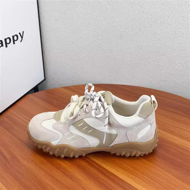 

Platform women s new yellow shoes, summer mesh breathable casual sports net shoes 40 бежевый