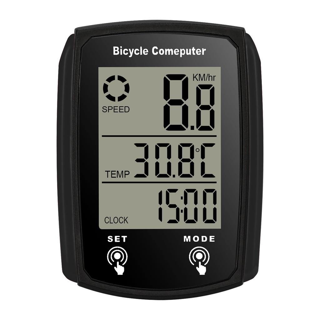 Wired Bike Computer 19 Functions Touch Bike Speedometer Odometer Waterproof Bicycle Computer with Backlight
