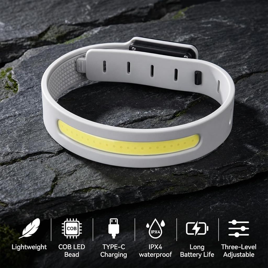 Running Lights 6-Pack, LED Rechargeable Armband Running Lights for Runners – These Wrist Lights are Ideal for Night Running, Jogging, Walking