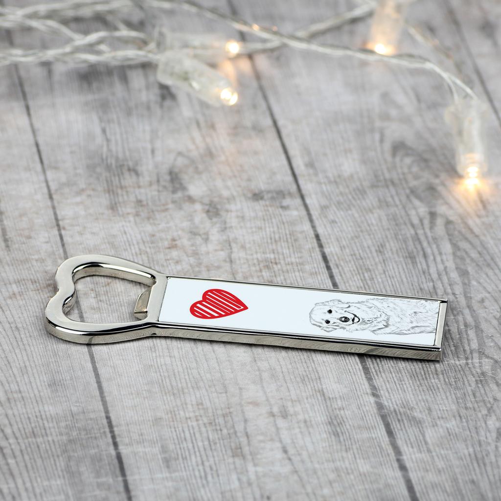 Kuvasz – Bottle opener with a dog, personalized fridge opener | Art-Dog