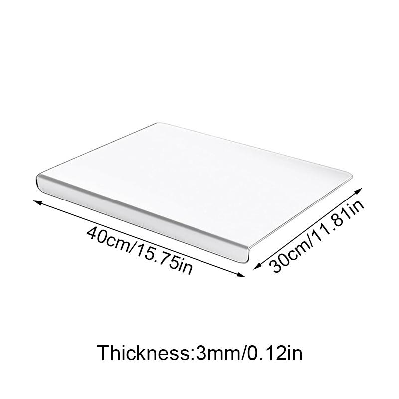 

1 шт. Защитная накладка на столешницу для кухонной столешницы, прозрачная доска с бортиком, нескользящие доски, кухонный гаджет 40x30x3 см 45x35x3 см 40x30x3cm