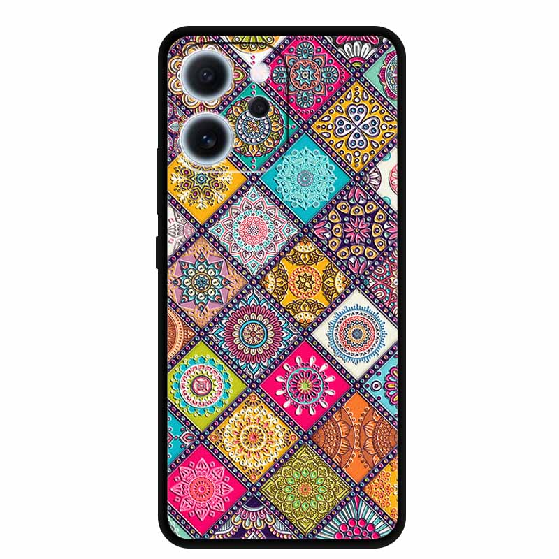 3D Flowers Emboss Fundas For OPPO Reno 15F 5G Case Soft Silicone Phone Cases For OPPO Reno 15F Back Covers Shell Coque 6.57"