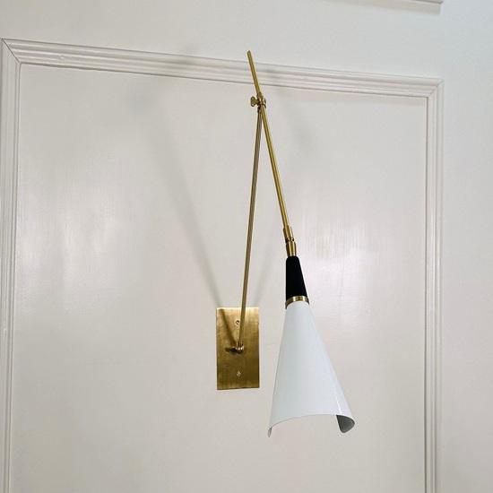 50.8 Cm Handmade Brass Wall Lamp Mid Century Modern Sconce Light Home Decor