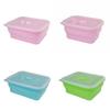 Silicone Food Storage Container With Foldable Design For Refrigerator Organization And Freshness