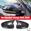 Para Hyundai Tucson 2015- 2016 2017 2018 Espelho Retrovisor Do Carro Ox Horn Side Cover Guarnição Moldura Adesivo Caps Acessórios