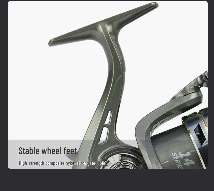 All-Metal Spinning Fishing Reel - Outdoor Lure, Long Cast, Sea Rod Anchor, and Fishing Gear.