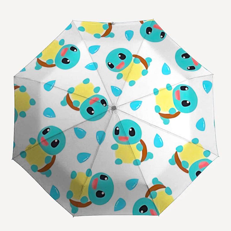 

1pc Squirtle Automatic Umbrella Durable Iron Frame & Plastic Handle, Gift for Men & Women, Sturdy Construction, Best for Christmas, Helloween, Playful