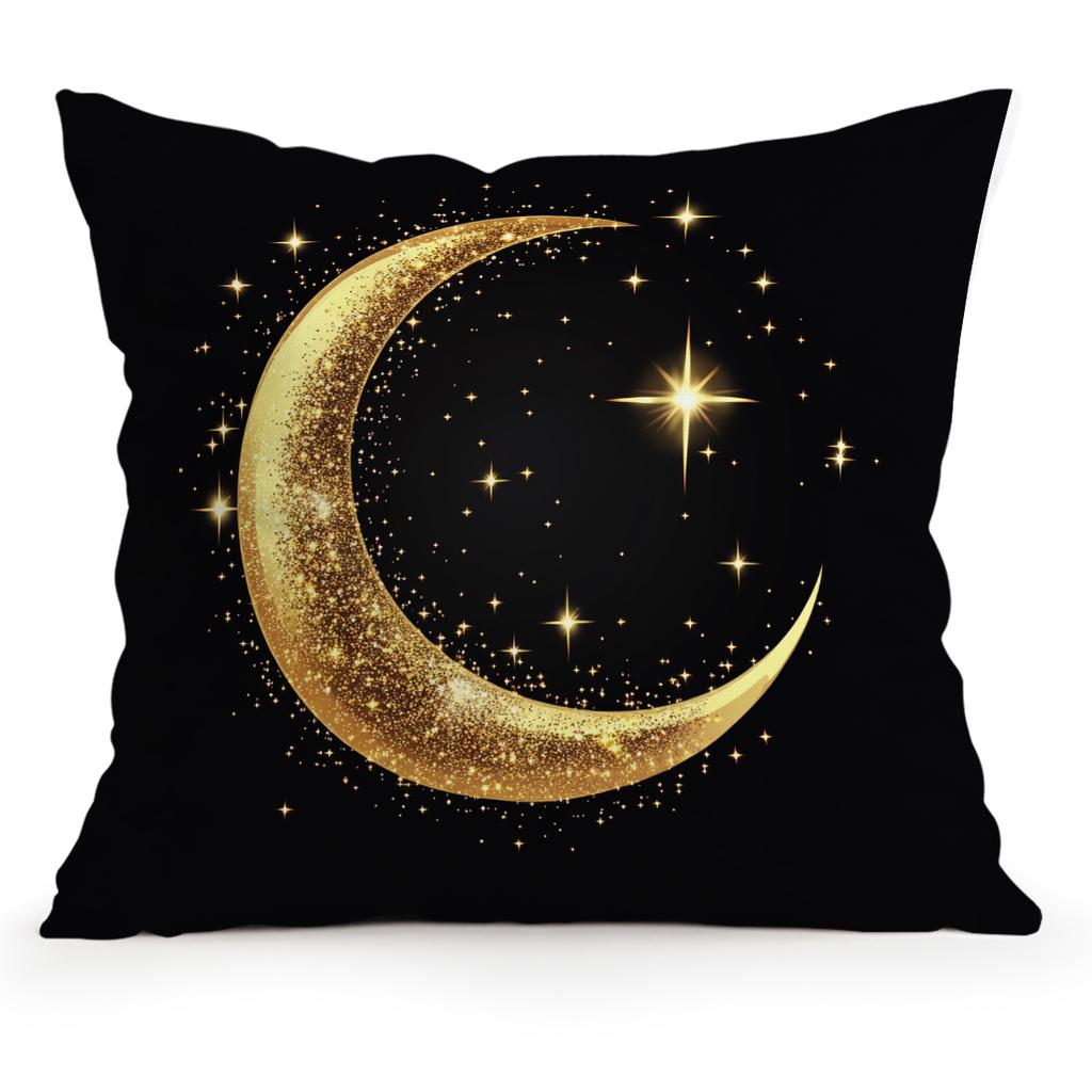 Moon Lantern Ramadan Pillowcase Printed Polyester 40/45/50cm Throw Pillowcover Decorative Sofa Cushion Pillowslip Home Decor