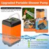 Digital Display Electric Shower Pump Outdoor Camping Waterproof Shower Portable Hiking Travel Beach Pet Washing Tool